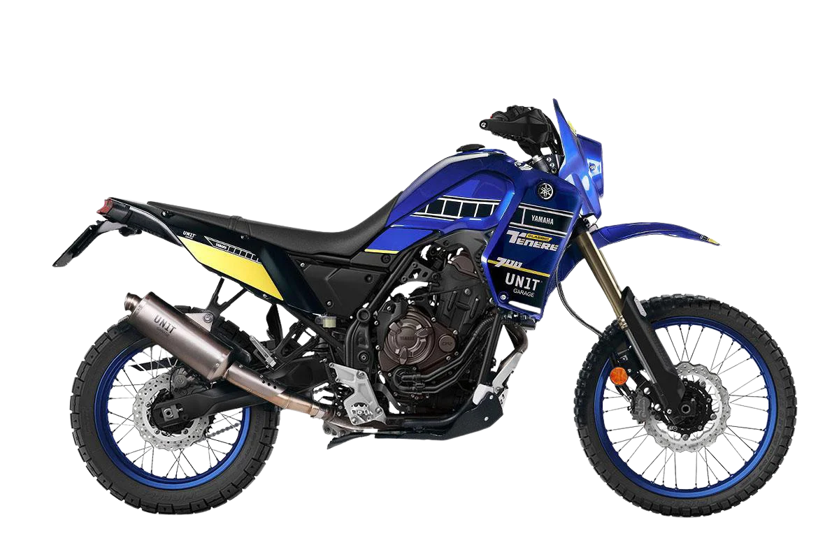 Kit carénage Dakar Rétro Bleu Icon UNIT GARAGE - Yamaha Ténéré 700 - Miniature 2
