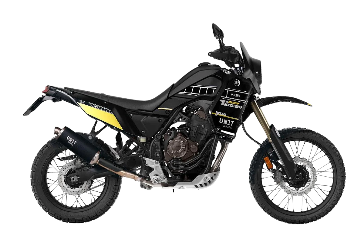 Kit carénage Dakar Rétro Noir UNIT GARAGE - Yamaha Ténéré 700 - Miniature 2