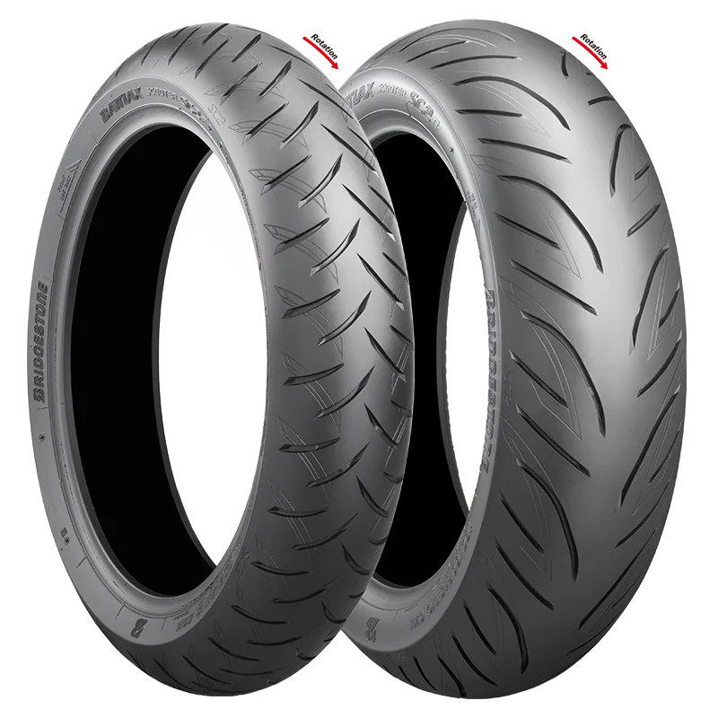 Pneu Avant + Arrière - Bridgestone Battlax SC2 – X-MAX 125