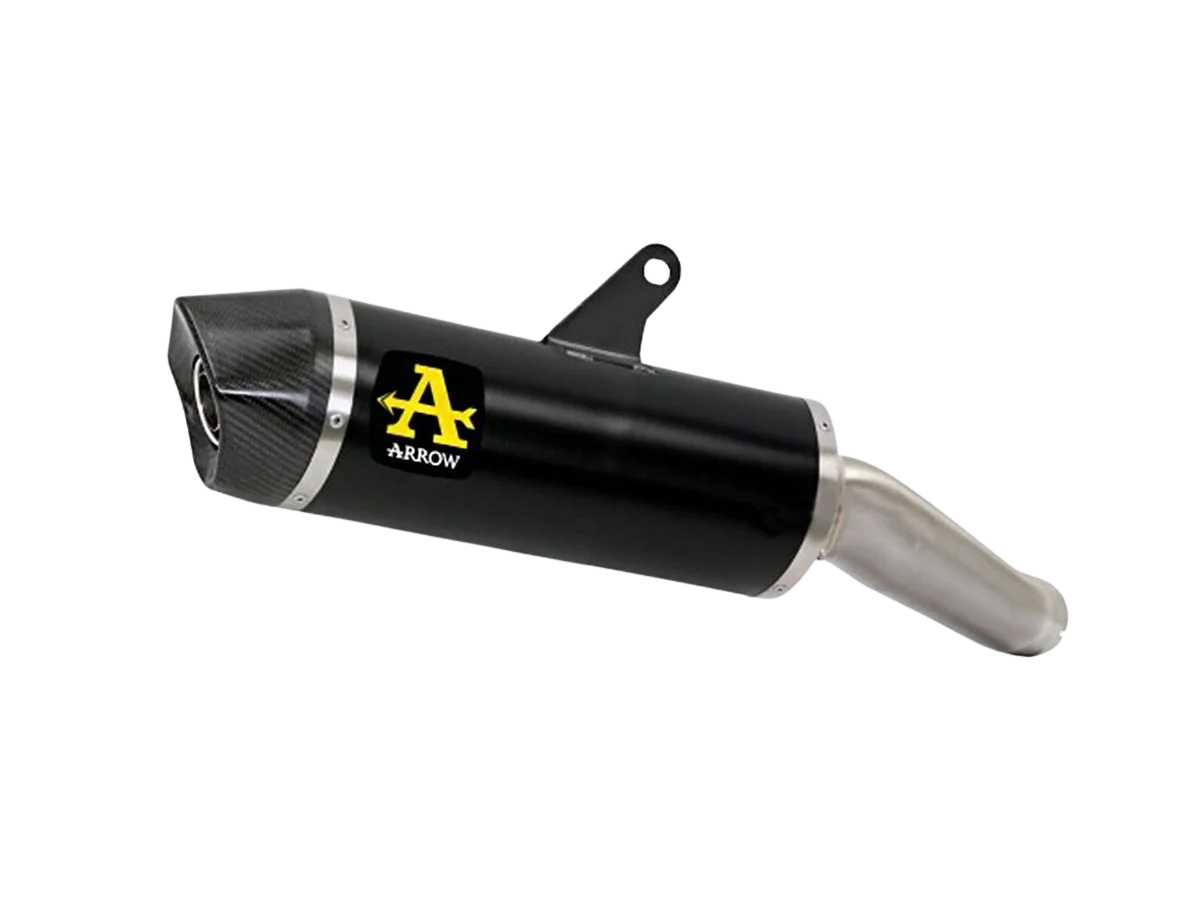 Silencieux Arrow Indi Race aluminium/carbone noir - Yamaha Ténéré 700 - Image 1