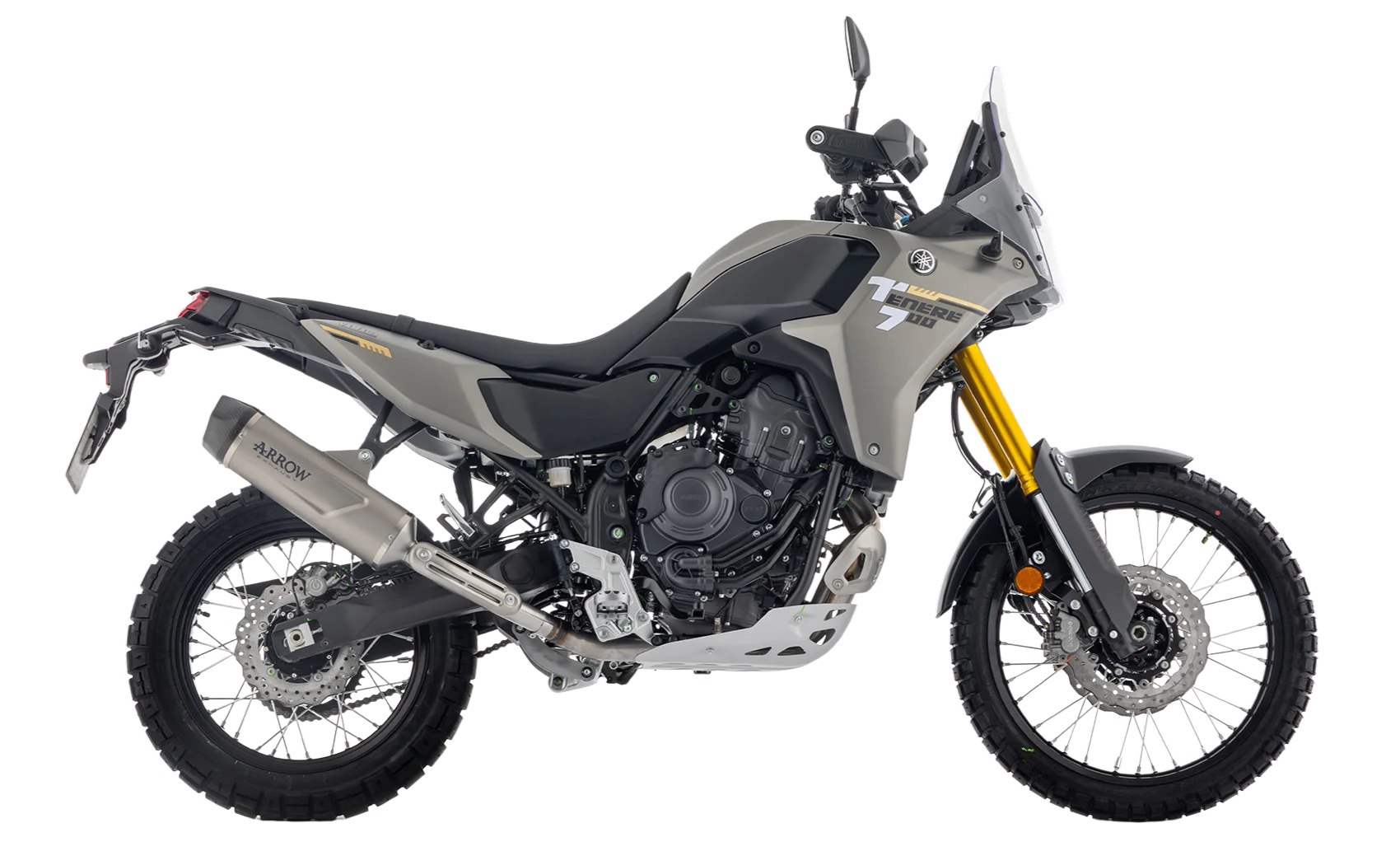 Silencieux Arrow Indy Race alu/carbone - Yamaha Ténéré 700 - Miniature 2