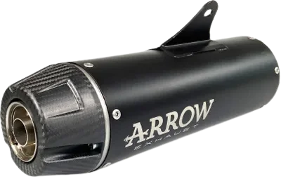 Silencieux Arrow Rebel Alu. Noir - Yamaha XSR 700 - Image 1