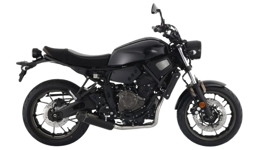 Silencieux Arrow Rebel Alu. Noir - Yamaha XSR 700 - Miniature 3