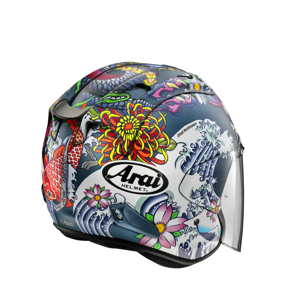 Casque Arai VZ-RAM (SZ-R VAS) Oriental 1 Bleu - Miniature 2