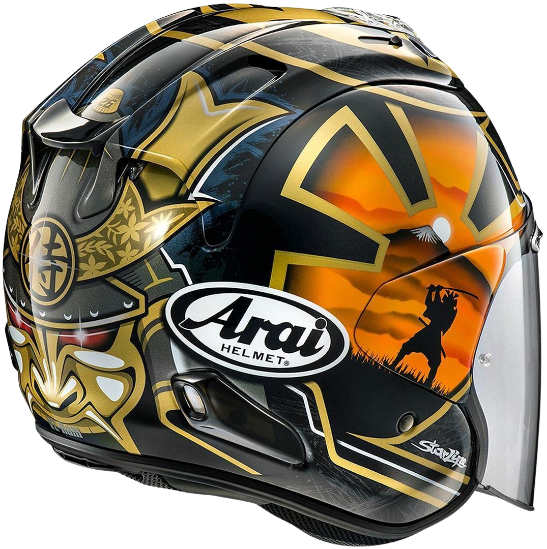 Casque Arai VZ-RAM (SZ-R VAS) Pedrosa Spirit Gold - Miniature 2