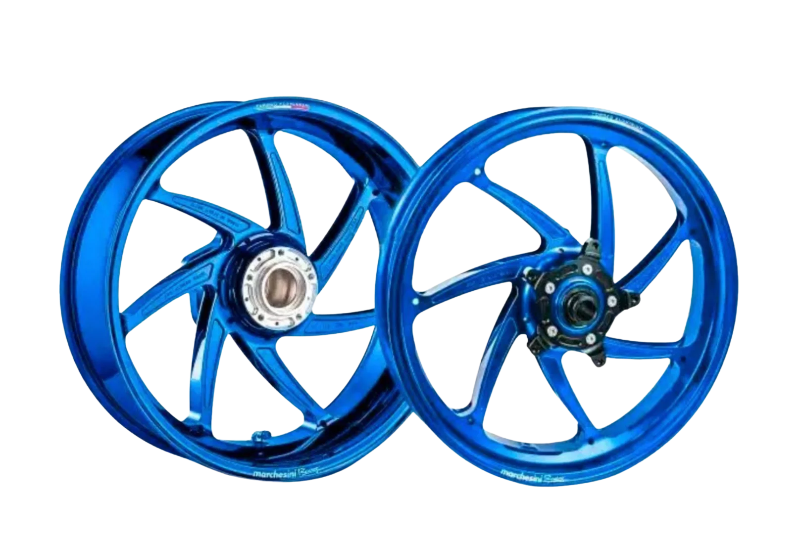 Paire de jantes M7RS MARCHESINI Racing Alu. Bleu - Yamaha R1 - Image 1