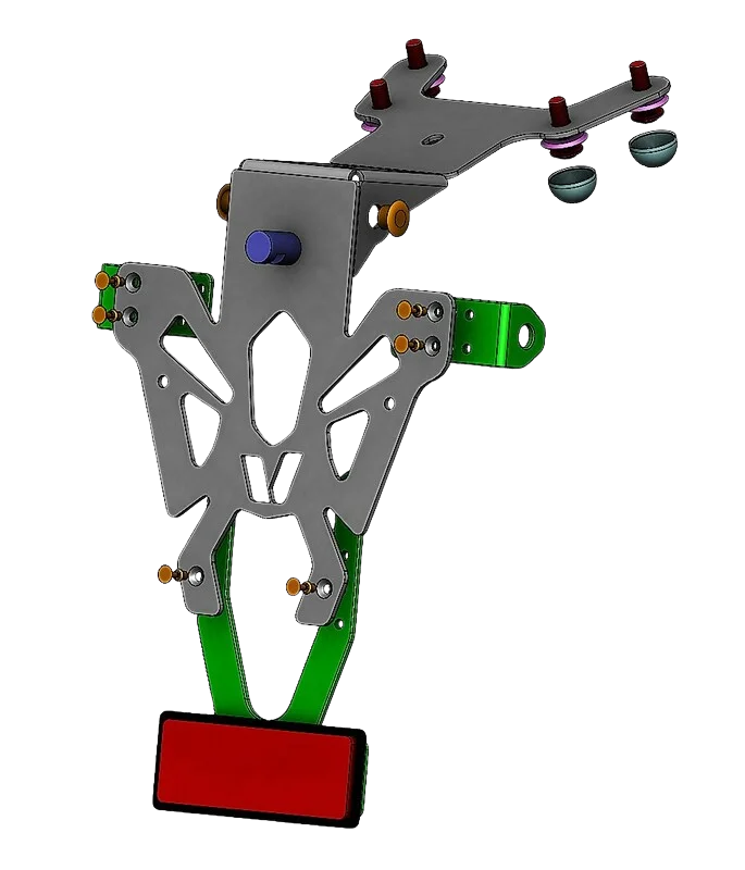 Support de plaque court V PARTS - Yamaha T-MAX 530 SX / DX