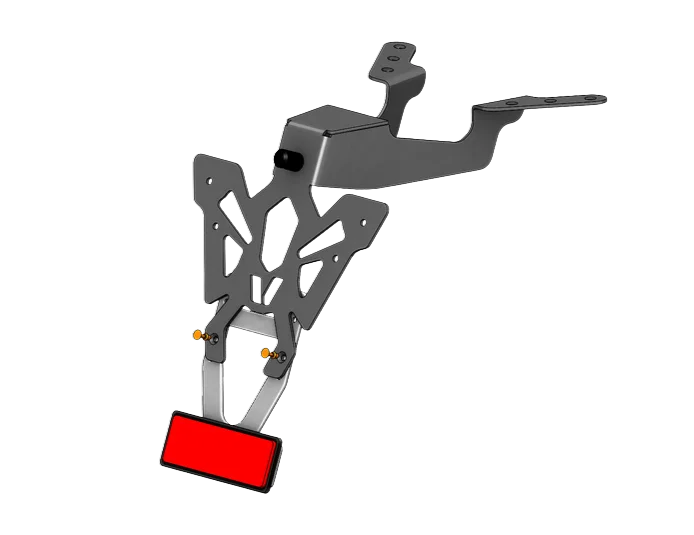 Support de plaque court V PARTS - Yamaha T-MAX 560 - Image 1