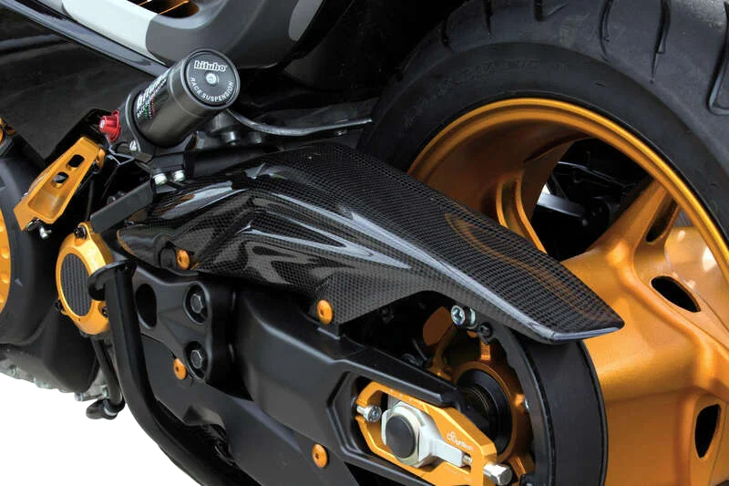 Couvre-Carter de Transmission LIGHTECH carbone brillant - Yamaha T-MAX 530 - Miniature 2