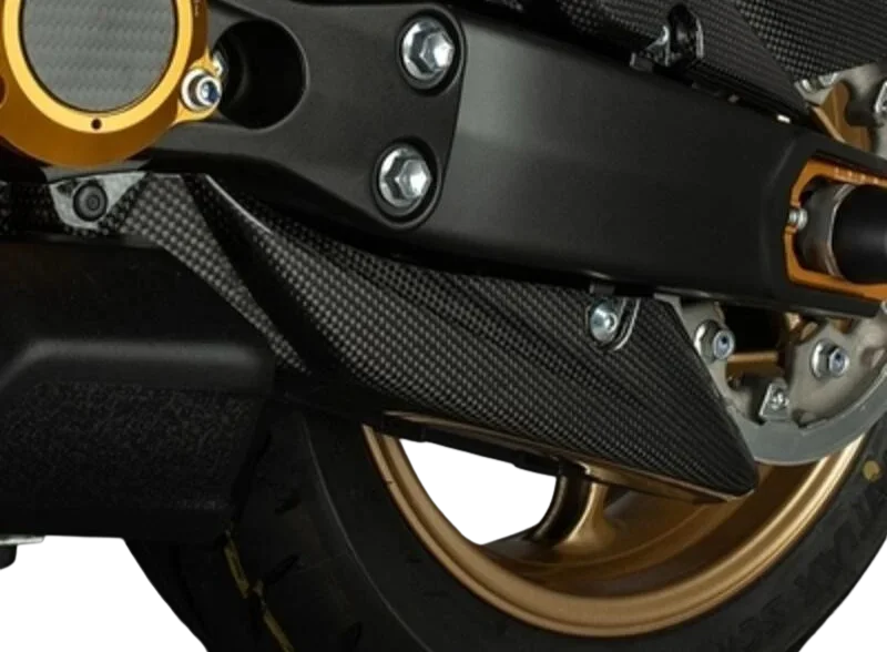 Carter de transmission inférieur LIGHTECH carbone mat - Yamaha T-MAX 560 - Miniature 2