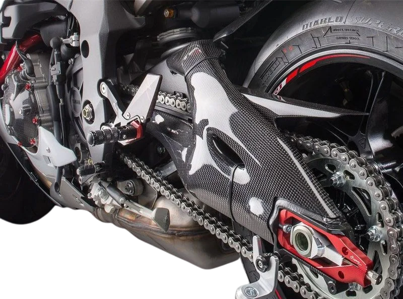 Carter de bras oscillant LIGHTECH carbone brillant - Yamaha MT-10 - Miniature 2