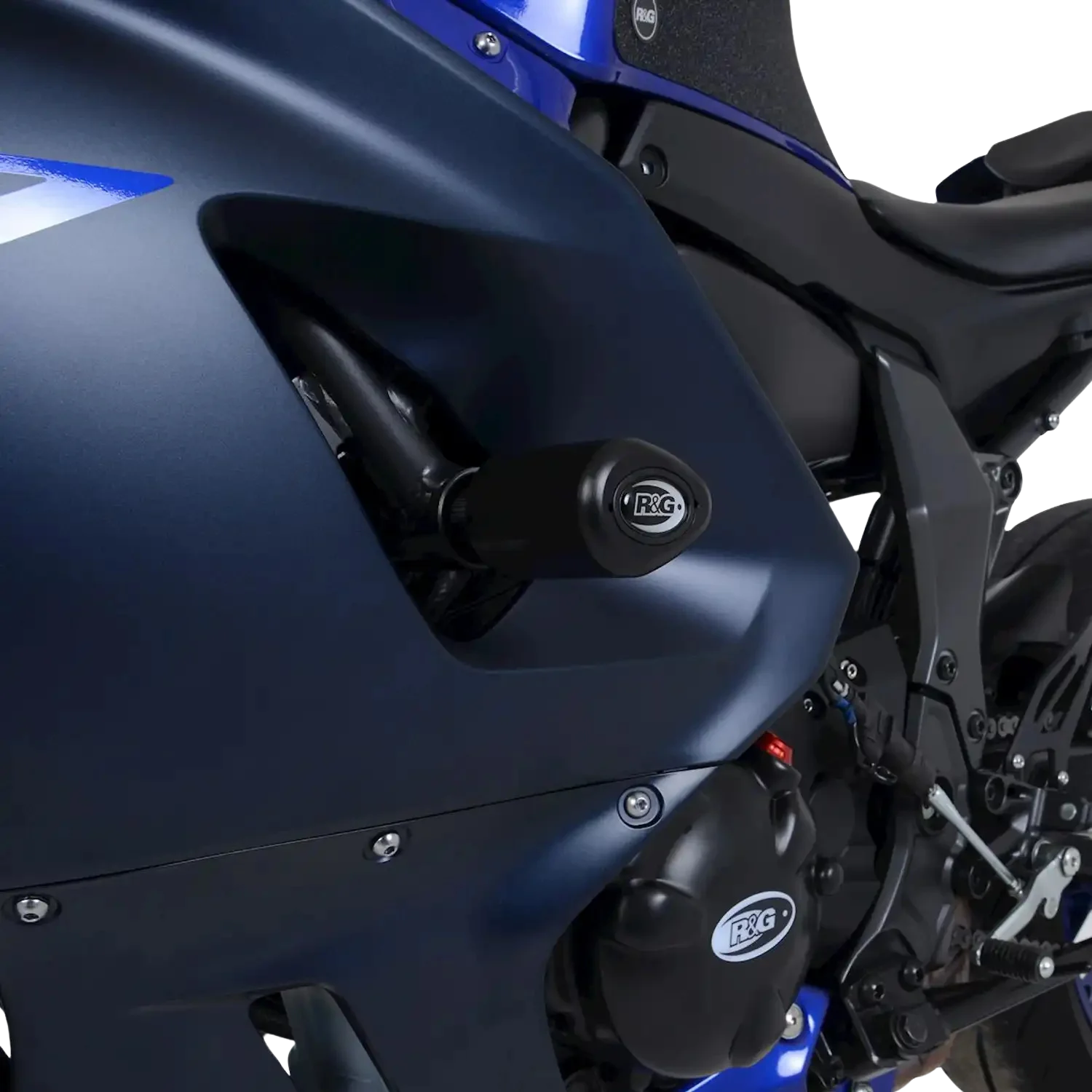 Tampons de protection R&G RACING Aero noir - Yamaha R7 - Miniature 3