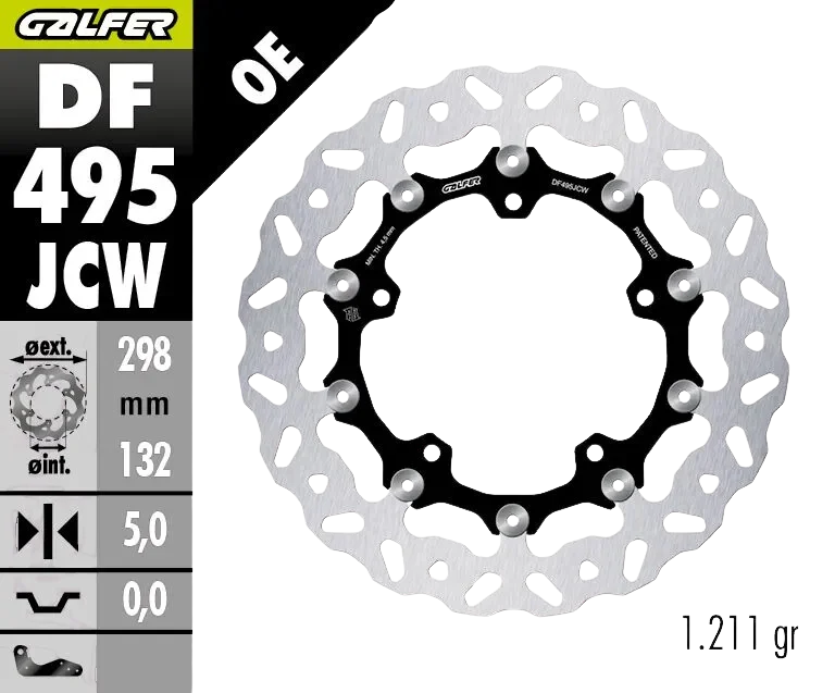 Disque de frein avant Wave Floatech GALFER - Yamaha XSR 900 - Miniature 2