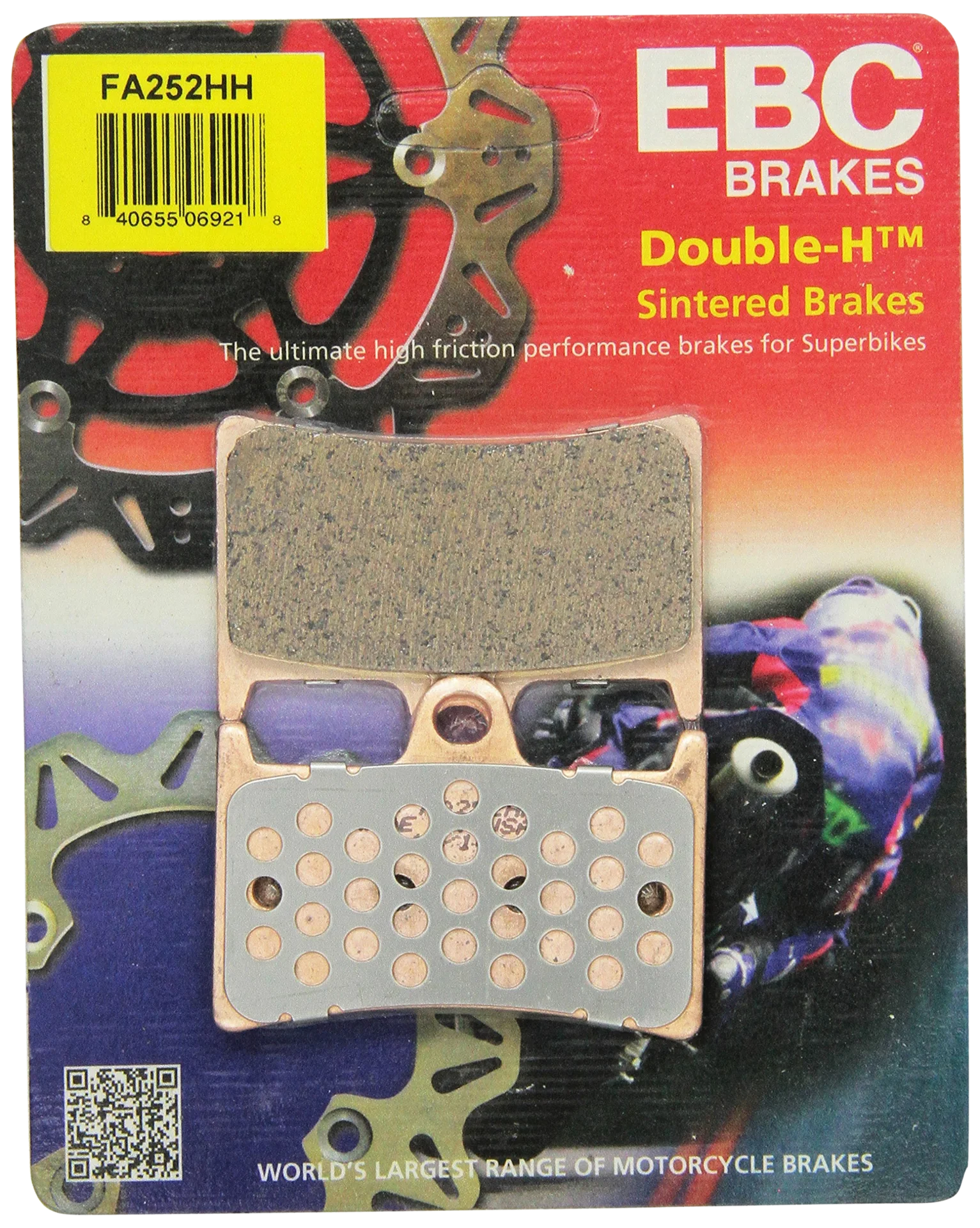 Plaquettes de frein Avant HH EBC Brakes - Yamaha R1 - Miniature 2