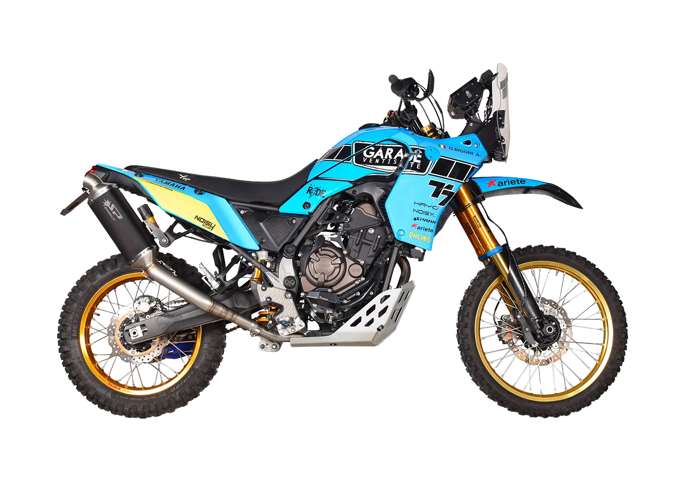 Silencieux Haut Dakar SPARK noir - Yamaha Ténéré 700 - Miniature 2