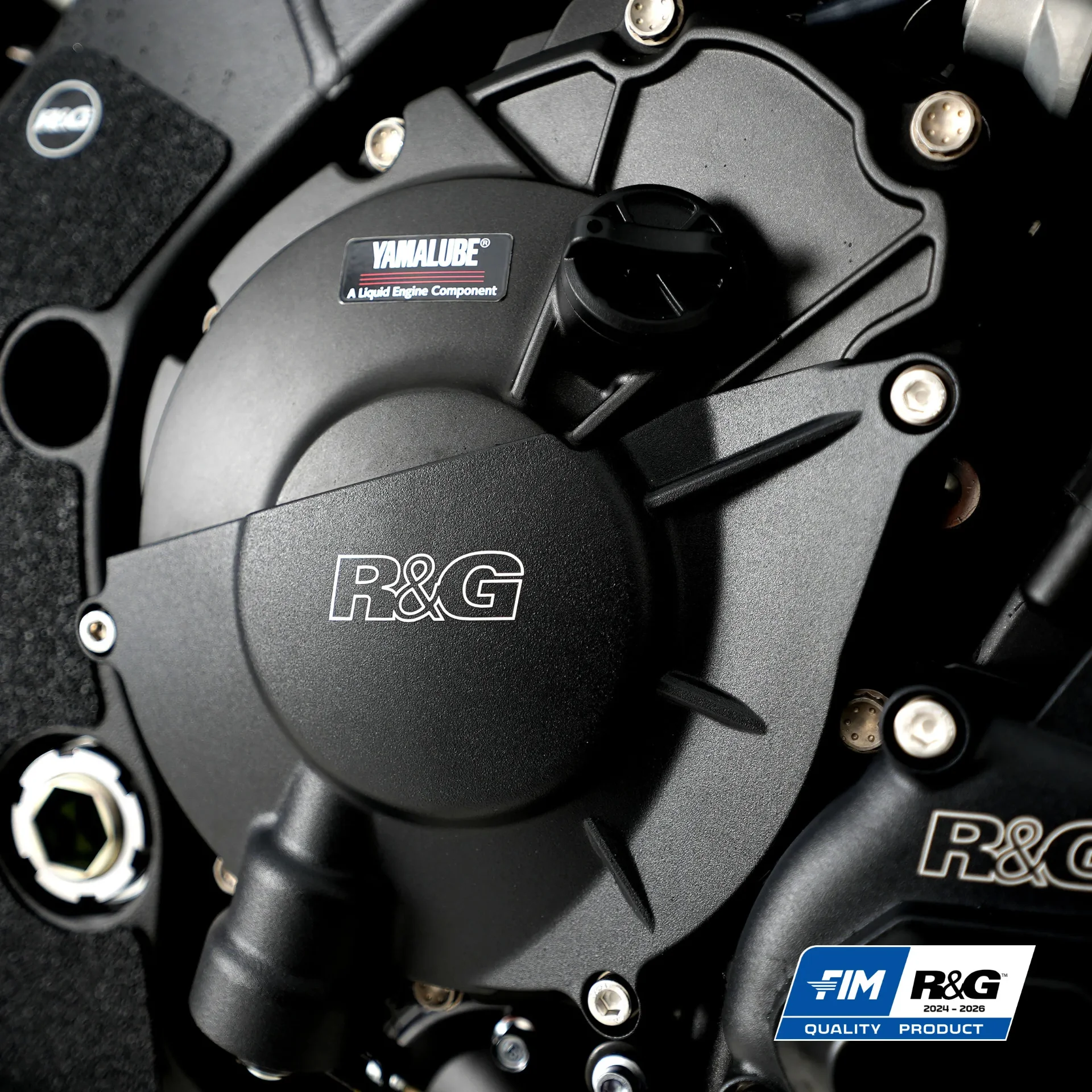Kit de couvre-carter moteur R&G RACING Pro (alternateur/embrayage/pompe à huile) - Yamaha R1 - Miniature 3