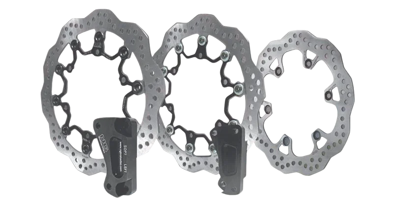 Kit disque de frein Oversize NG BRAKES pétale flottant - Yamaha T-MAX 500 (Ph2)