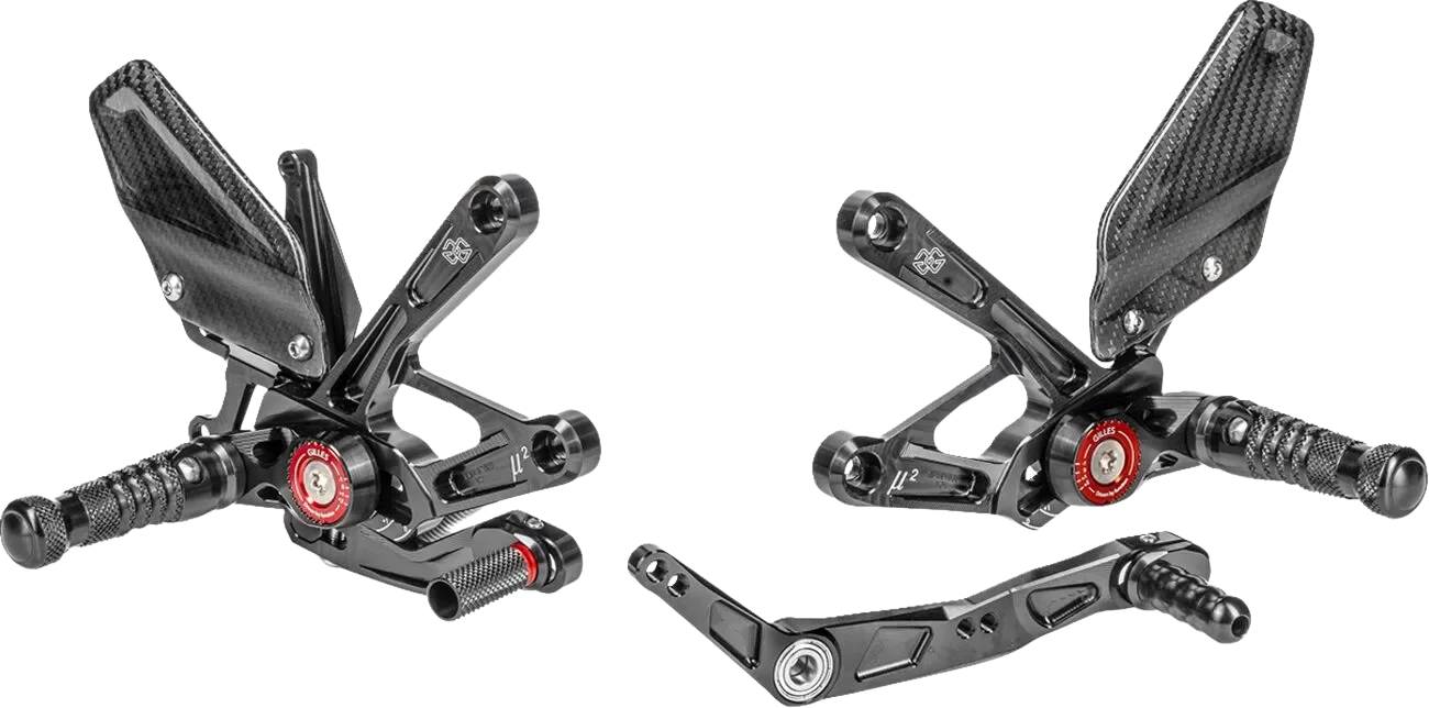 Commandes Reculées MUE2 Gilles Tooling noir - Yamaha R1 - Image 1