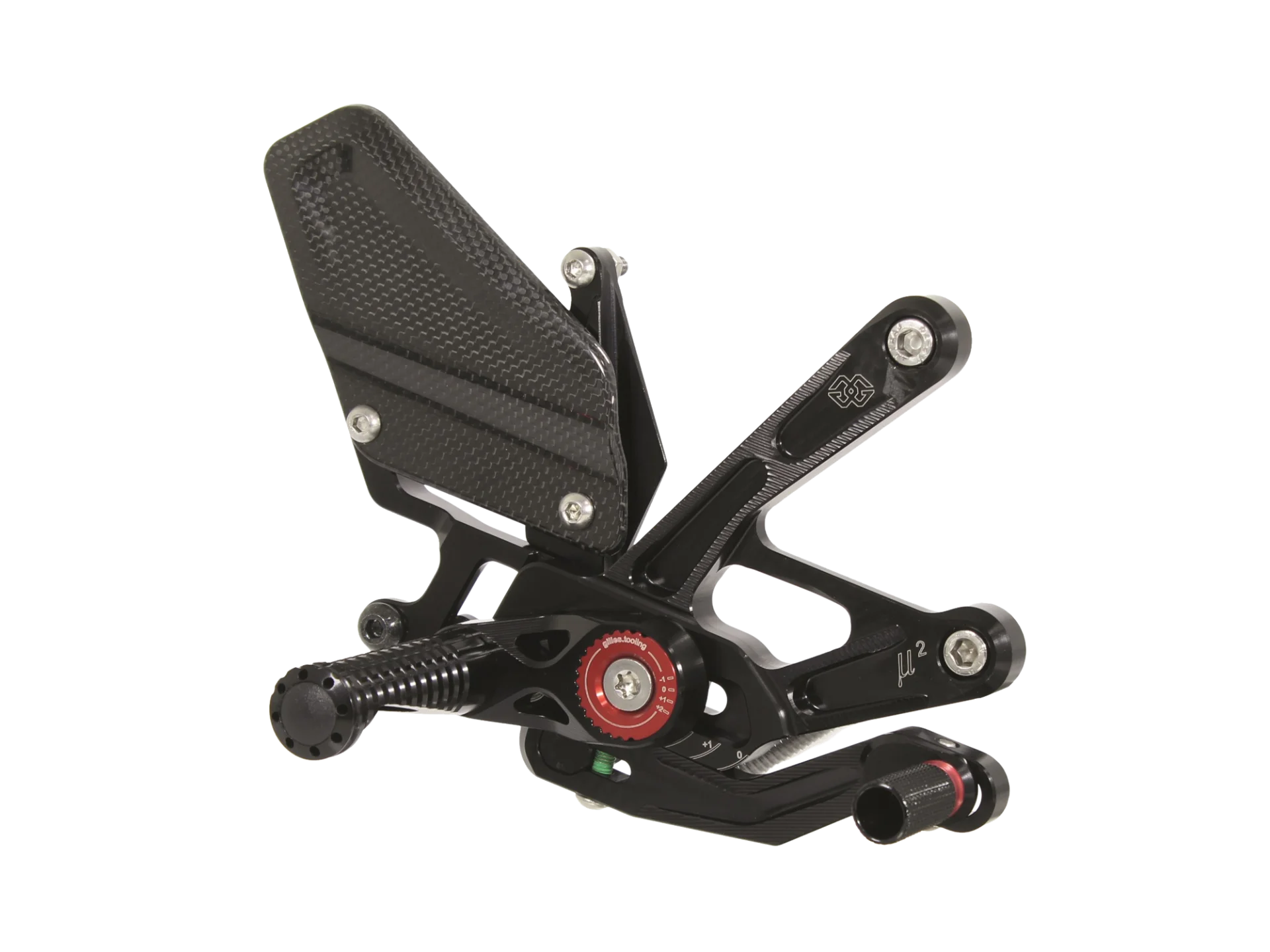 Commandes Reculées MUE2 Gilles Tooling noir - Yamaha R1 - Miniature 2