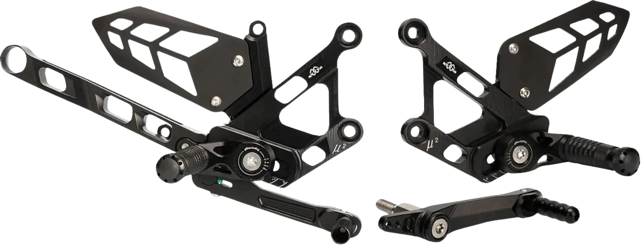Commandes Reculées MUE2 Gilles Tooling noir - Yamaha MT-10 - Image 1