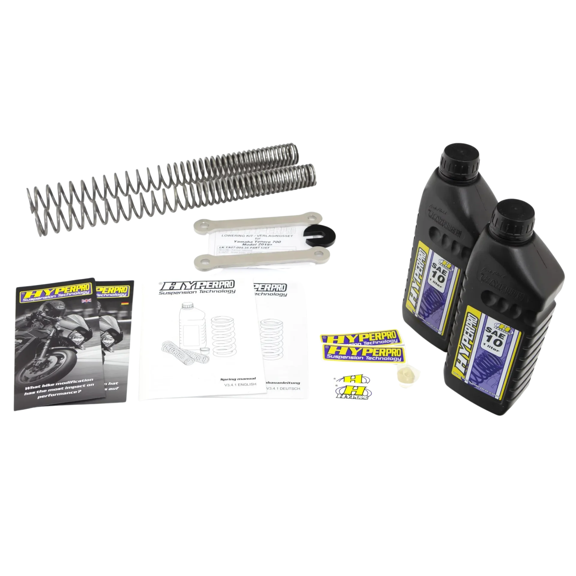 Kit de rabaissement avant/arrière/combi Hyperpro - Yamaha Ténéré 700 - Image 1