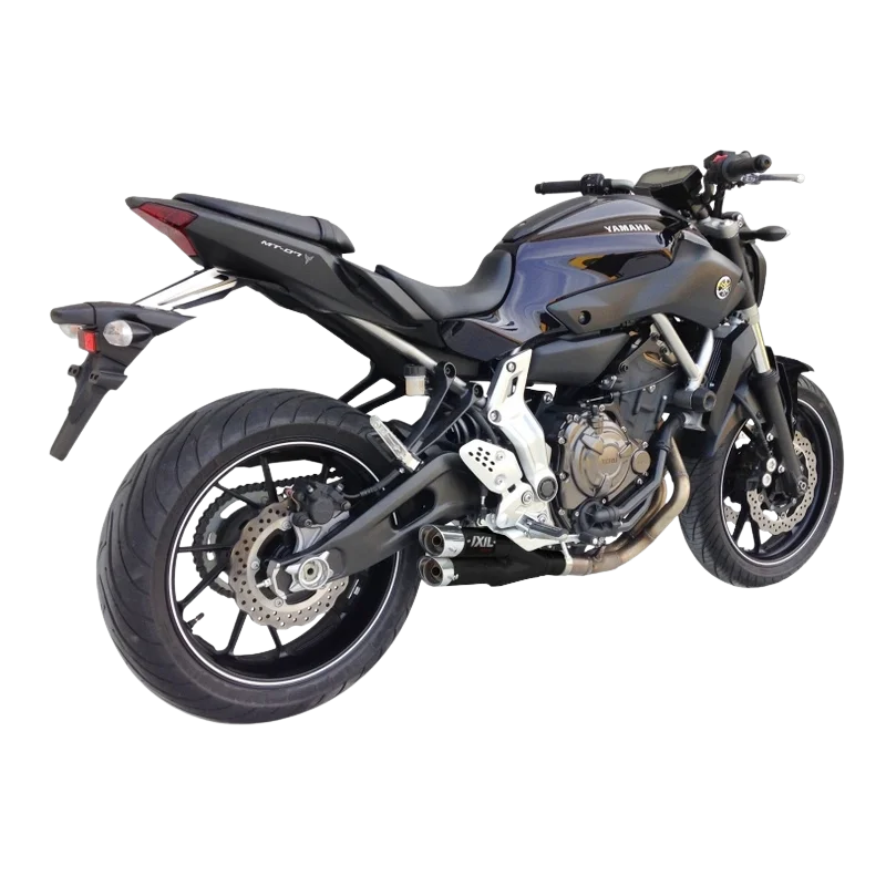 Ligne Complète Ixil Hyperlow Inox Noir - Yamaha MT-07 - Miniature 3