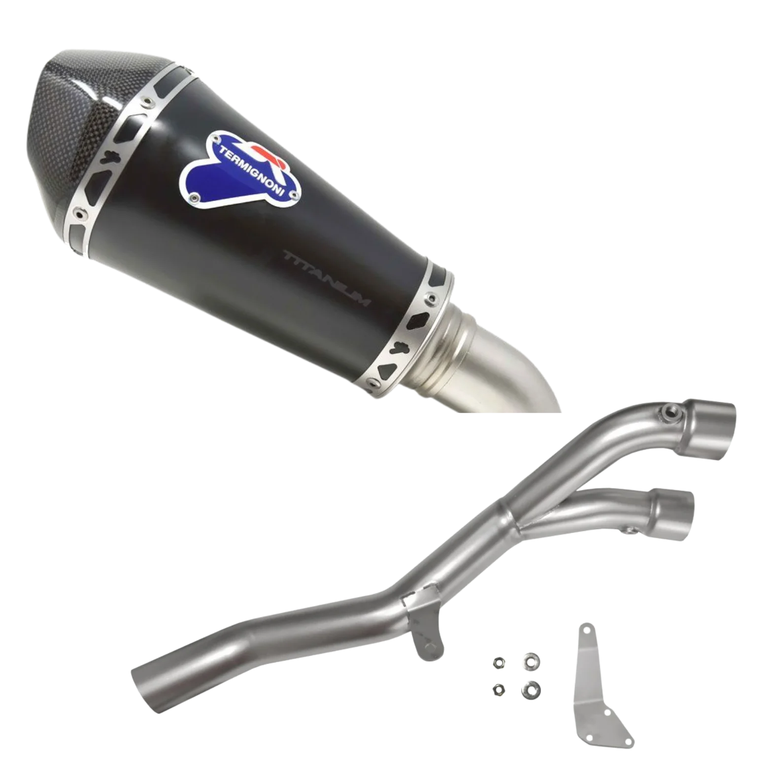 Demi-Ligne Termignoni Conique Noir Titane/Carbone - Yamaha R1