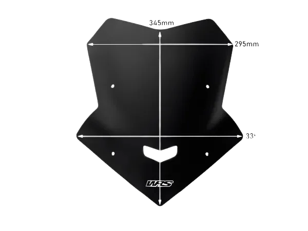 Bulle sport noire matte WRS - Yamaha MT-10 - Miniature 6