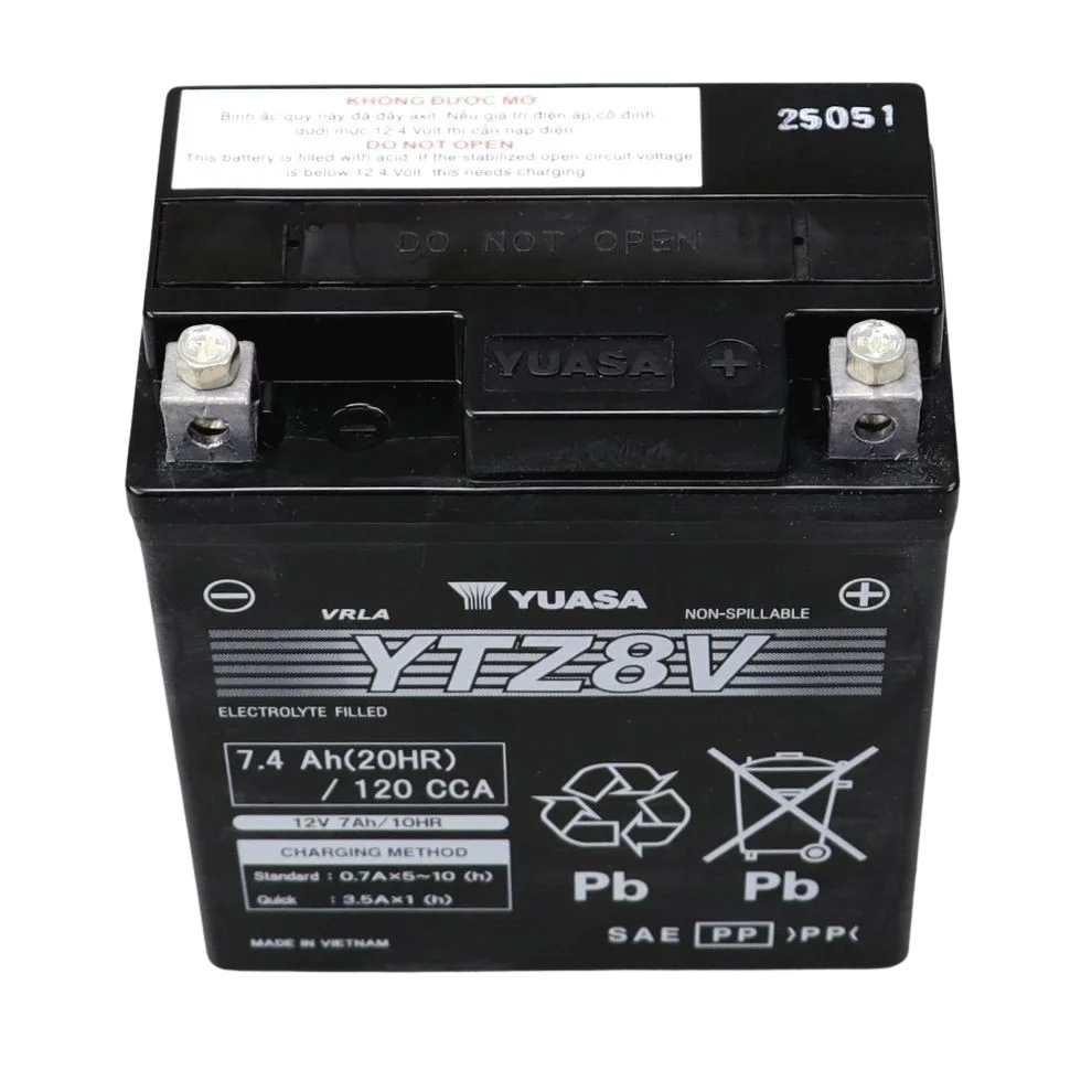 Batterie 12V YTZ8V Yuasa - Yamaha MT-03 - Miniature 3